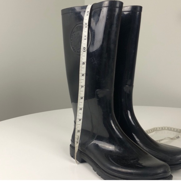 Diesel Logo Black Rubber Rain Boots Size 39 (size 8-8.5) - Picture 6 of 6